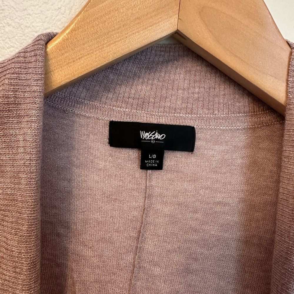 Mossimo Lightweight Blush Pink Open Cardigan - Picture 3 of 7